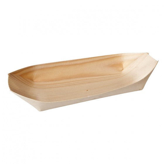 Design En Bouche  OVAL BOAT-115x65mm | 50pcs/Pack BIO WOOD (Pack)