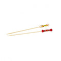 Design En Bouche  BAMBOO SKEWER-ASSORTED COLOURED BALLS | 120mm | 100pcs/Pack  BAMBOO (Pack)