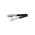 Trenton  COLOUR CODED TONG-S/S | 300mm BLACK PVC HANDLE (Each)