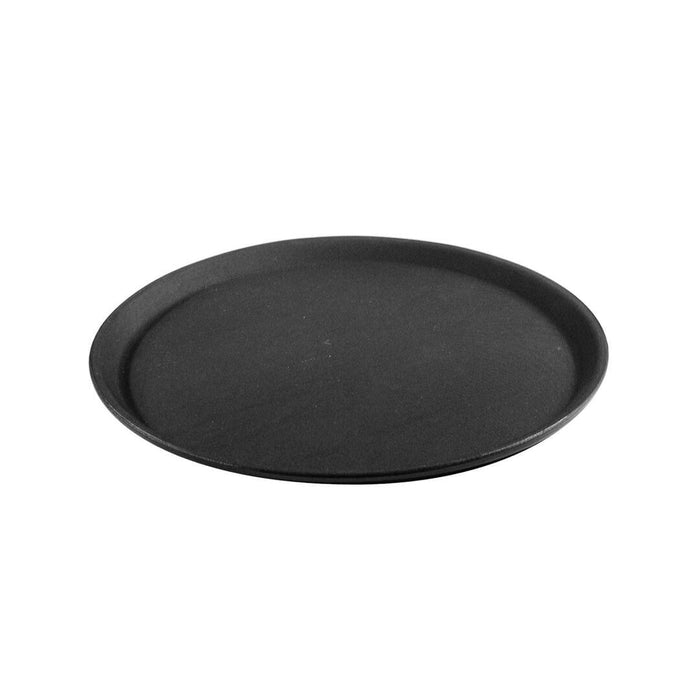 Trenton  ROUND NON SLIP TRAY-PLASTIC | 350mm Ø | 14" BLACK (Each)