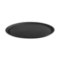 Trenton OVAL NON SLIP TRAY-PLASTIC | 680mm x 560mm | 27" BLACK (Each)