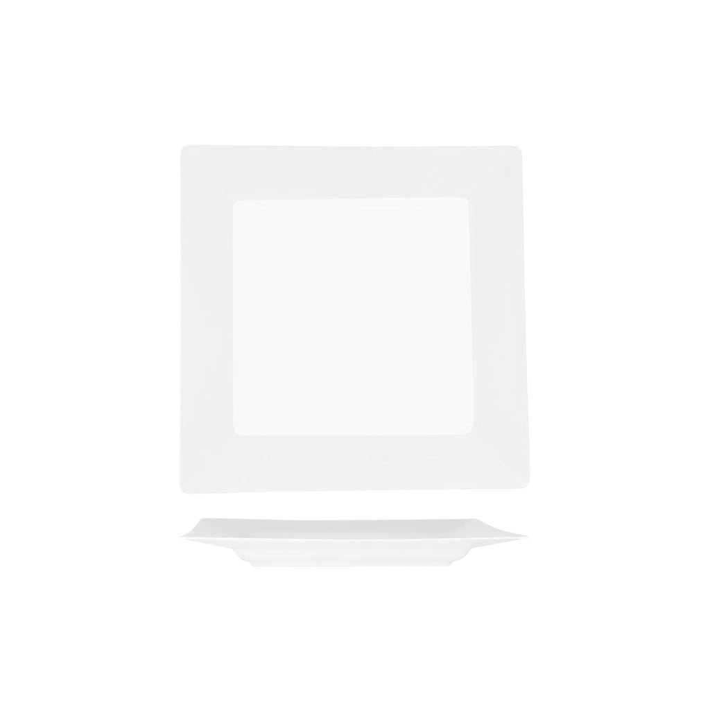 Superware SQUARE PLATE W/RIM 250mm (20183) (x6)