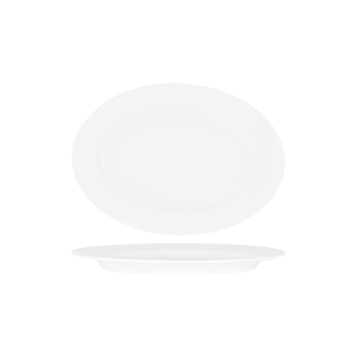 Superware OVAL PLATTER 300mm RIMMED WHITE (20123) (x12)