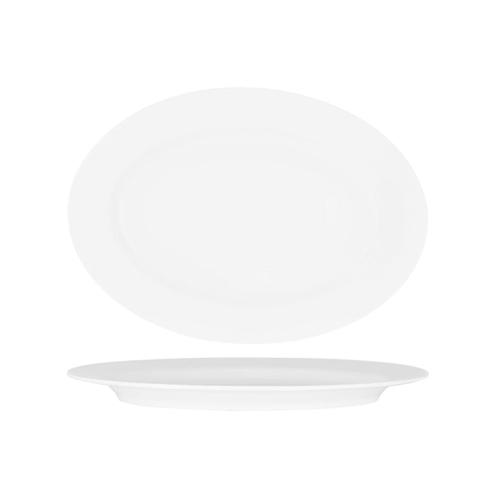 Superware OVAL PLATTER 360mm RIMMED WHITE (20124) (x12)