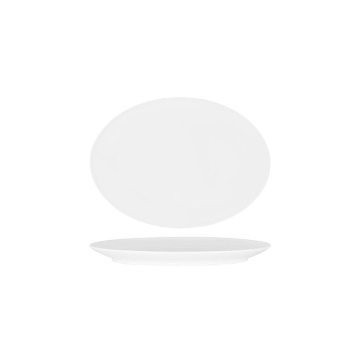 Superware OVAL PLATTER 230mm COUPE WHITE (x12)