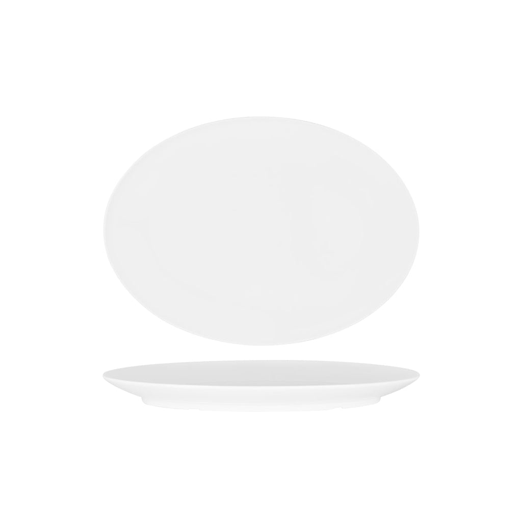 Superware OVAL PLATTER 300mm COUPE WHITE (x12)