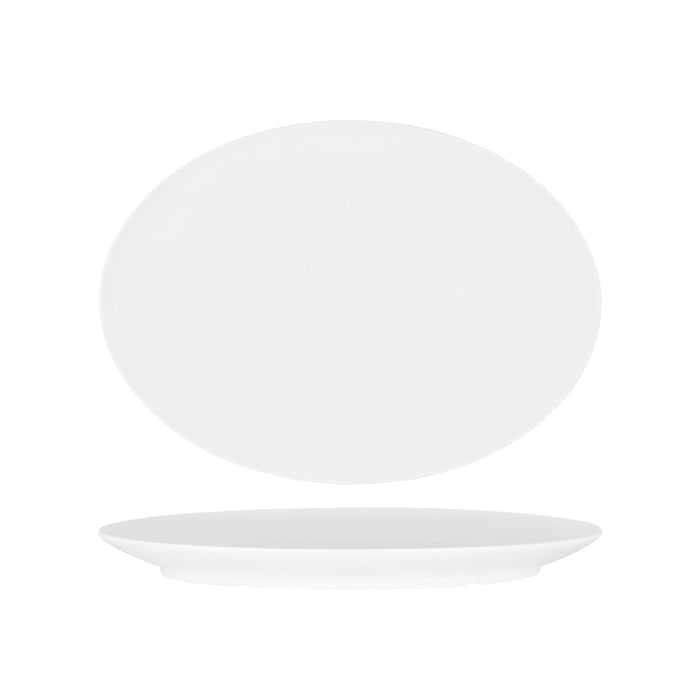 Superware OVAL PLATTER 360mm COUPE WHITE (x12)