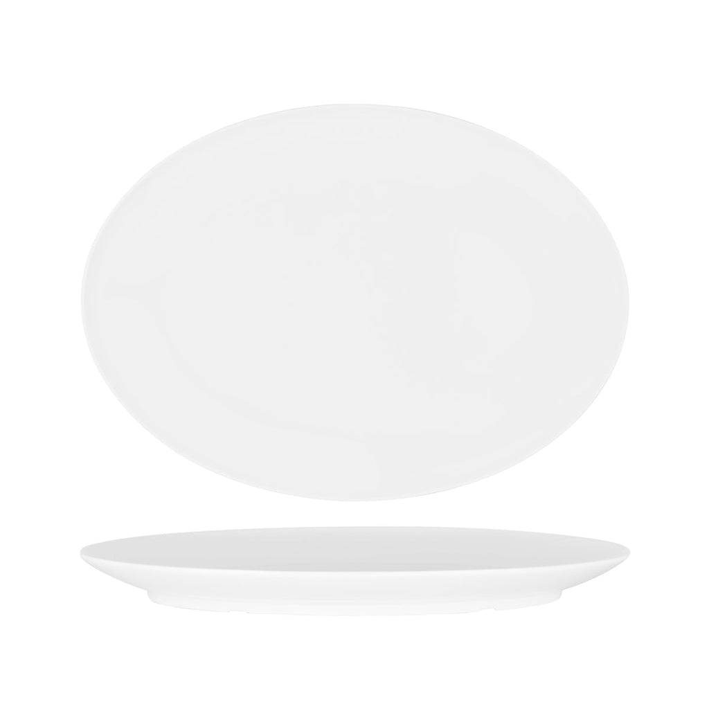 Superware OVAL PLATTER 410mm COUPE WHITE (20125) (x6)