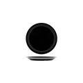 JAB JAB VINTAGE BLACK/WHITE RIM ENAMEL LOOK ROUND PLATE 190mm (x6)