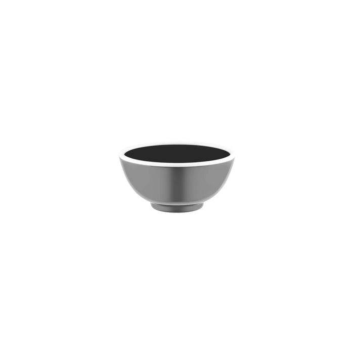 JAB JAB VINTAGE GREY/WHITE RIM ENAMEL LOOK ROUND BOWL 125x60mm (x6)