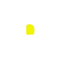 Trenton  PLASTIC DOUGH SCRAPER | CURVED | 120x85mm YELLOW (Each)