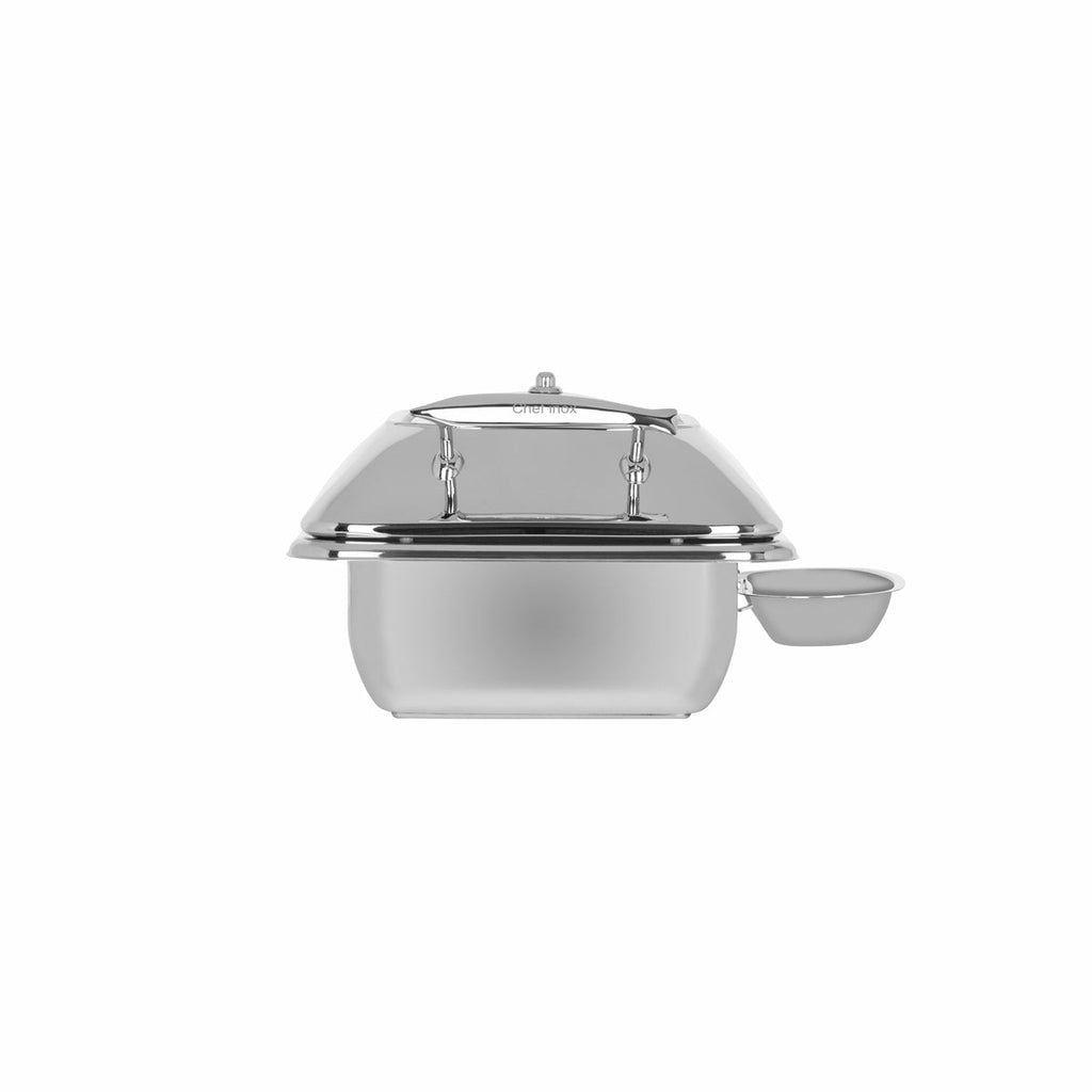 Chef Inox DELUXE CHAFER-Stainless Steel, RECT, 1/2 SIZE W/GLASS LID