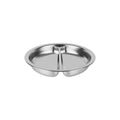 Chef Inox DIVIDED PAN-Stainless Steel, 4.0lt ROUND, SUIT 54925, 340x65mm
