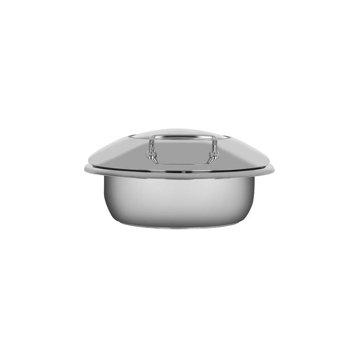 Chef Inox ULTRA CHAFER-18/8, ROUND, SMALL W/GLASS LID