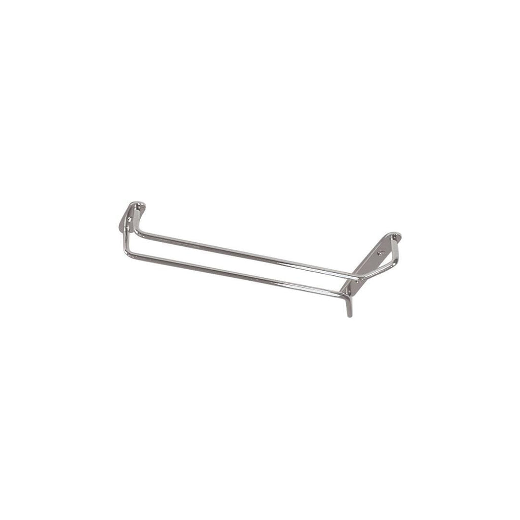 Trenton  GLASS HANGER-SINGLE ROW | 400mm CHROME (Each)