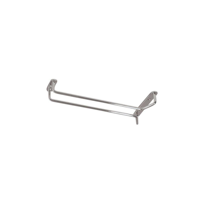 Trenton  GLASS HANGER-SINGLE ROW | 400mm CHROME (Each)