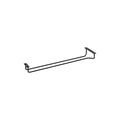 Trenton  GLASS HANGER-SINGLE ROW | 400mm BLACK (Each)