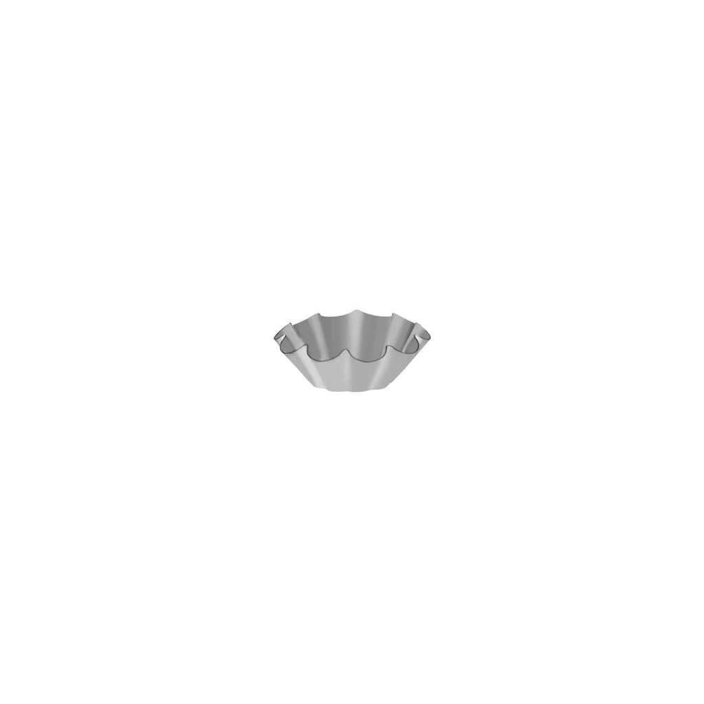 Guery BRIOCHE MOULD-75x28mm 10-RIBS FIXED BASE