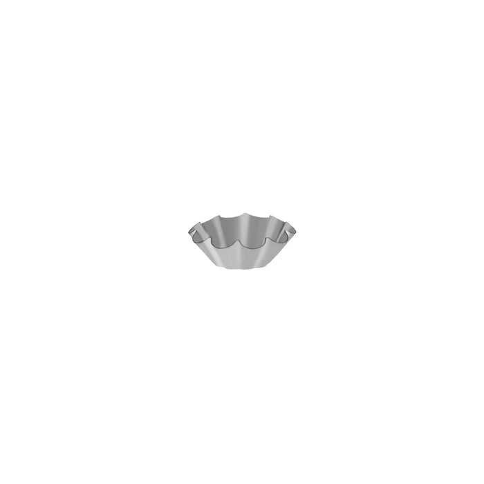 Guery BRIOCHE MOULD-75x28mm 10-RIBS FIXED BASE