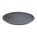 Cater-Rax  ROUND FIBRE GLASS TRAY-NON-SLIP | 400mm | 16" BLACK (Each)