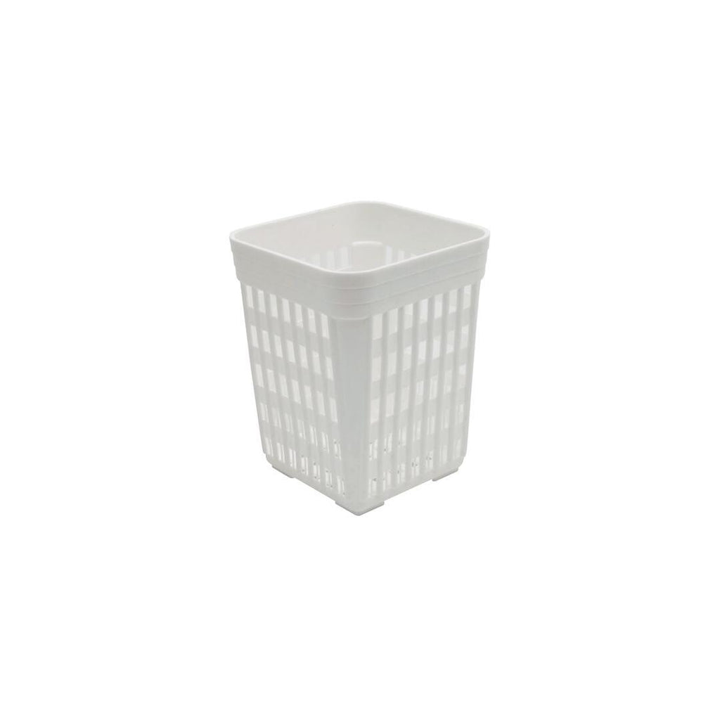 Cater-Rax  CUTLERY HOLDER-PLASTIC | SQUARE | 100x100x40mm  WHITE (Each)