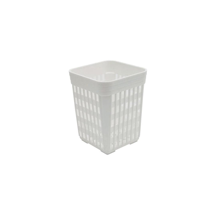 Cater-Rax  CUTLERY HOLDER-PLASTIC | SQUARE | 100x100x40mm  WHITE (Each)