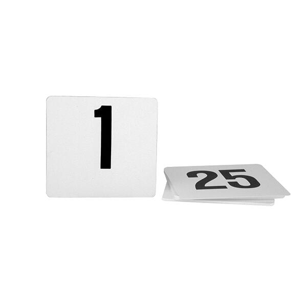 Trenton  TABLE NUMBER-105x95mm | SET 1-25 BLACK ON WHITE (Set)
