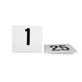 Trenton  TABLE NUMBER-105x95mm | SET 1-100 BLACK ON WHITE (Set)