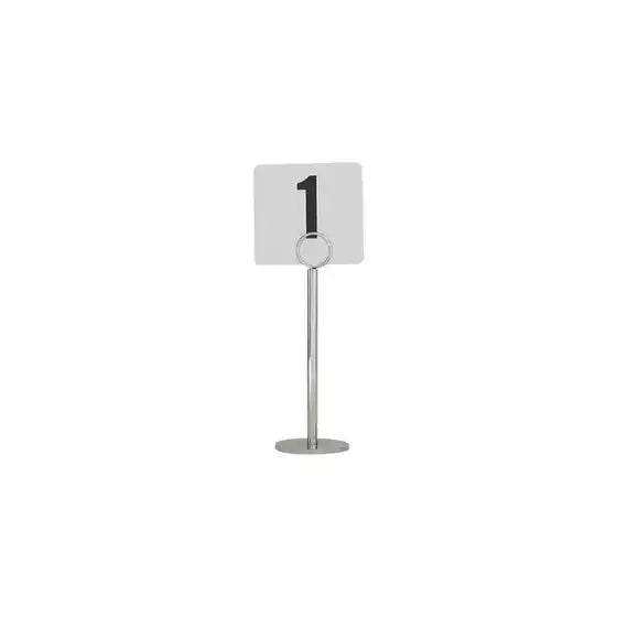 TABLE NUMBER STAND-RING CLIP | 70mm BASE | 200mm