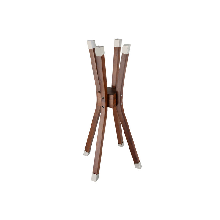 Chef Inox WINE BUCKET-1 BOTTLE 18/10 AND WOODEN STAND SET