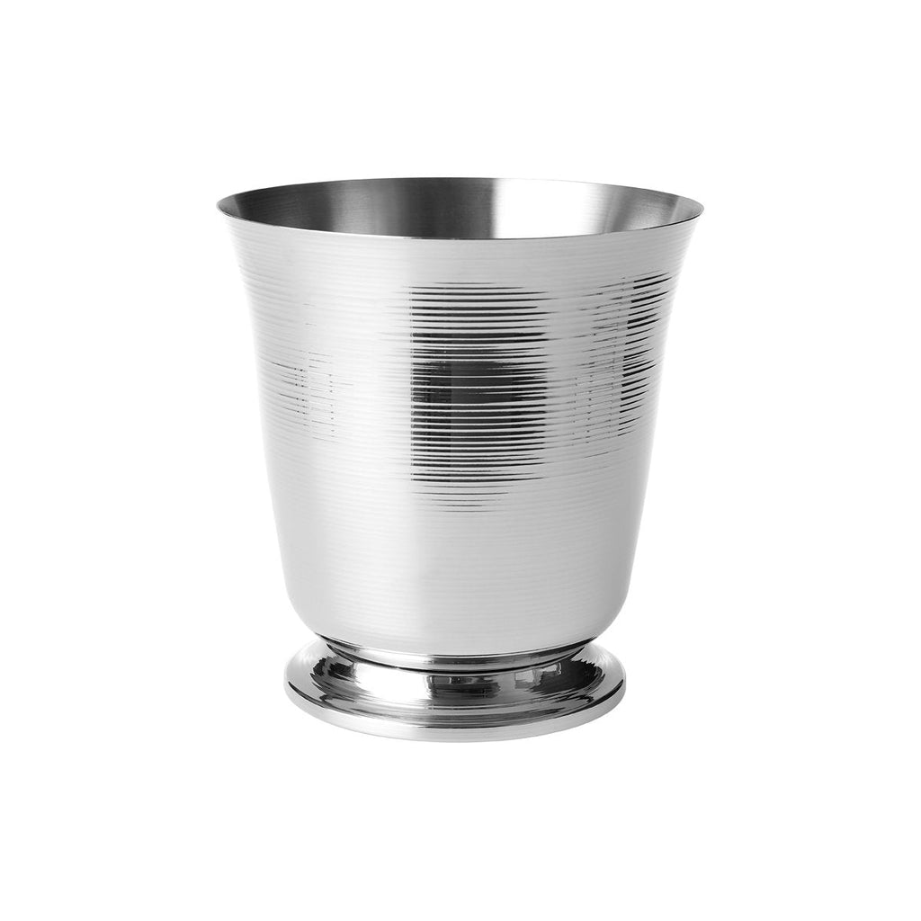 Chef Inox WINE BUCKET RIBBED EFFECT 1 BOTTLE 18/10 FOOTED 220x230mm
