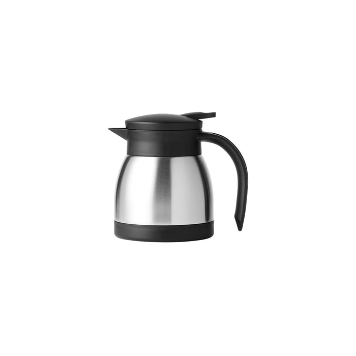 Chef Inox SERVE JUG FLAT LID 400ml SATIN FINISH PUSH BUTTON