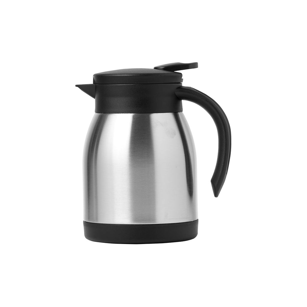 Chef Inox SERVE JUG FLAT LID 600ml SATIN FINISH PUSH BUTTON