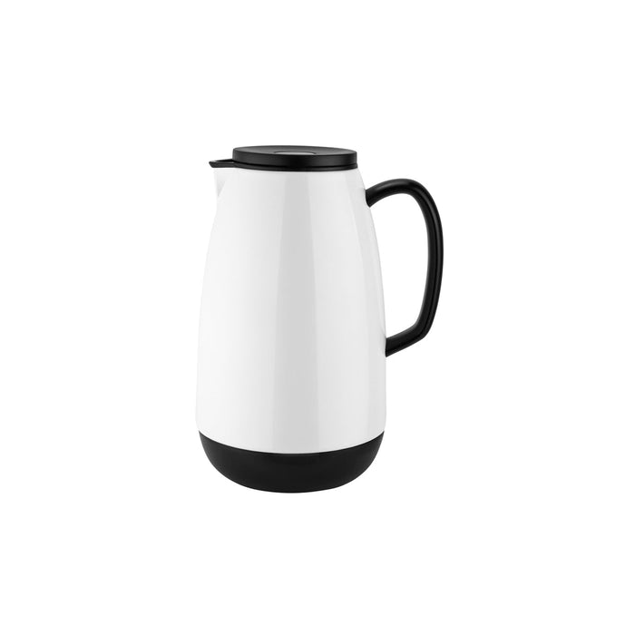 Chef Inox EVENT JUG 1.0lt WHITE/GLASS INSERT PUSH LID