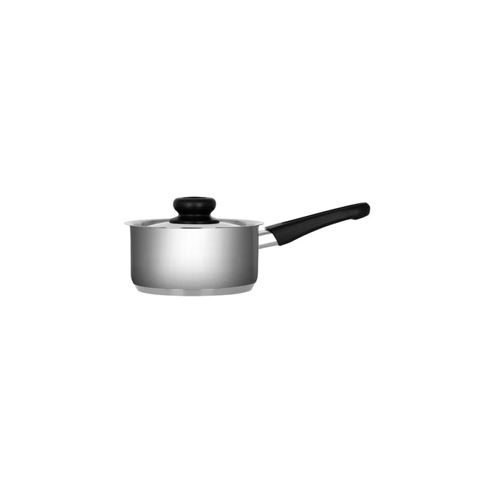 Chef Inox SAUCEPAN-S/S 140mm 1.0lt w/LID BAKELITE HDL CLUB EA