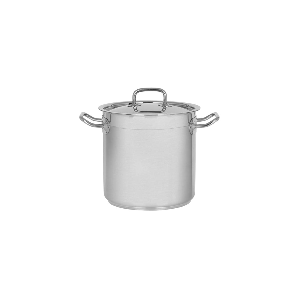 Chef Inox STOCKPOT-18/10 200x200mm 6.25lt w/LID "PROFESSIONAL" EA