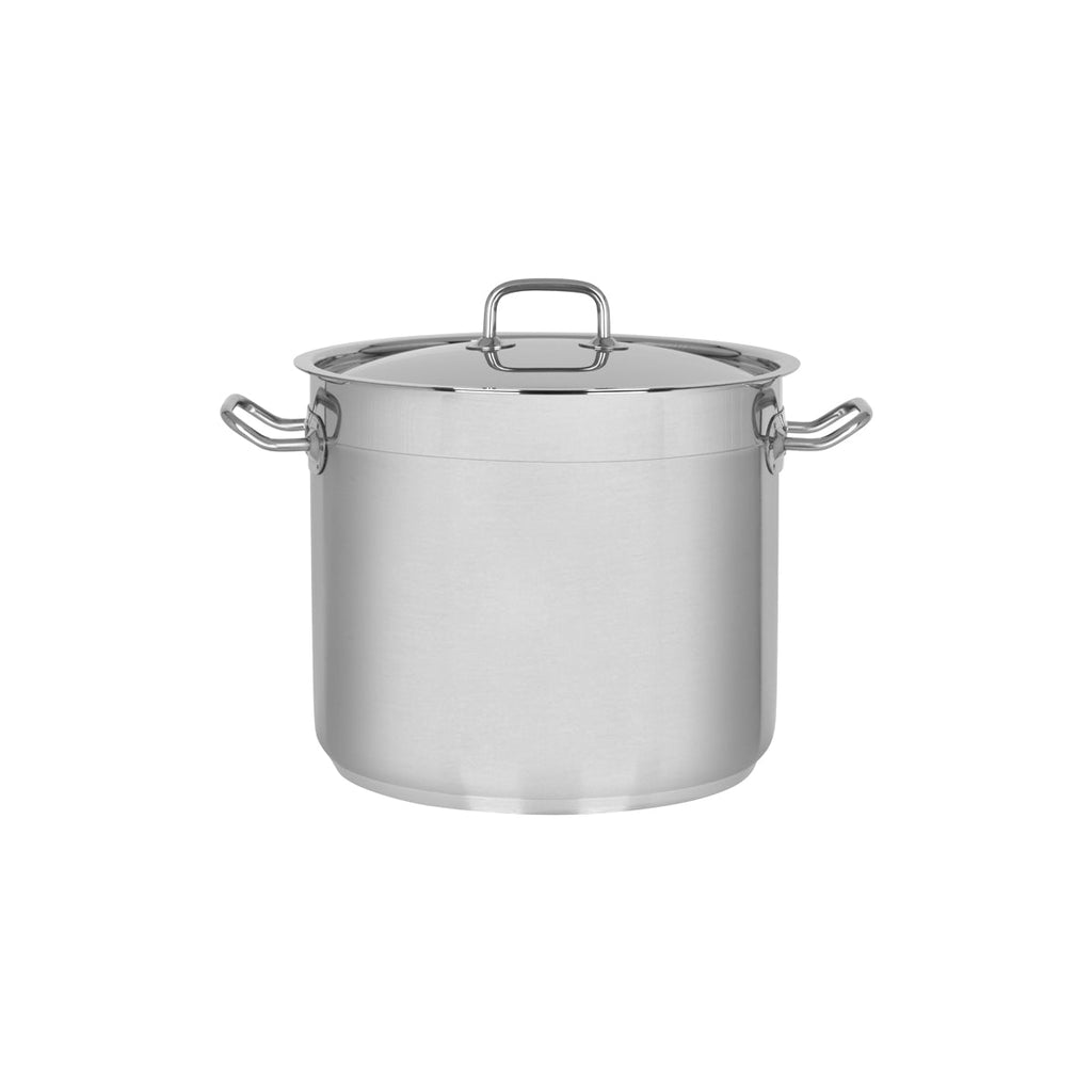 Chef Inox STOCKPOT-18/10 280x240mm 14.75lt w/LID "PROFESSIONAL" EA