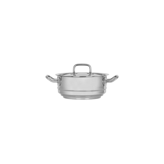Chef Inox MULTI-FIT STEAMER-18/10 200x95mm W/LID "PROFESSIONAL" EA