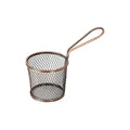 Moda BROOKLYN SERVICE BASKET-S/S | ROUND | 80x90mm ANTIQUE COPPER (Each)