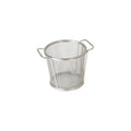 Moda BROOKLYN SERVICE BASKET-S/S | ROUND | 80x90mm | W/2 HDLS  (Each)