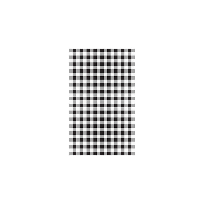 Moda  GINGHAM GREASEPROOF PAPER 190x310mm | 200 sheets/Pack BLACK (Pack )