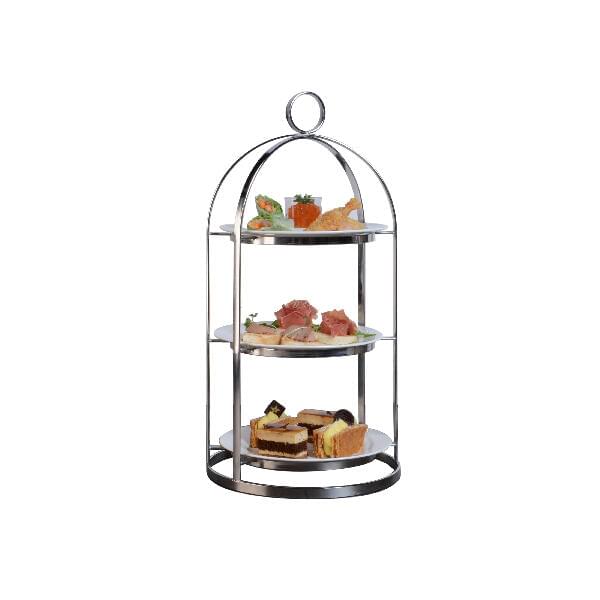 Athena MANDARIN PLATTER STAND-18/10, 230(D) x 460(H)mm, SUITS, 200mm PLATE  (Each)