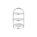 Athena  PLATE STAND-S/S | 3 TIER | 230mm Ø | 408mm H TO SUIT 200mm Ø PLATE (Each)