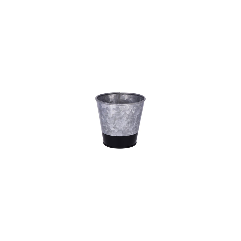 Chef Inox CONEY ISL-GALVANISED POT FLARED DIPPED BLACK 100x95mm EA