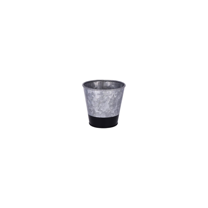 Chef Inox CONEY ISL-GALVANISED POT FLARED DIPPED BLACK 100x95mm EA