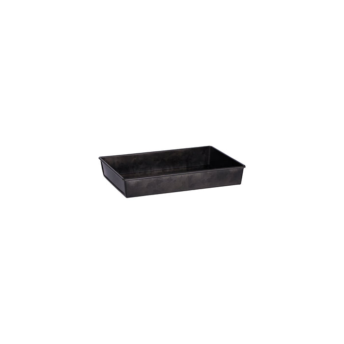 Chef Inox CONEY ISL-GALVANISED BLACK RECT TRAY FLARED 240x160x40mm EA