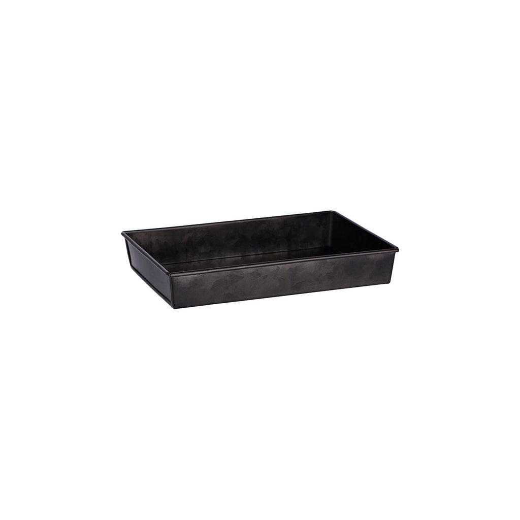 Chef Inox CONEY ISL-GALVANISED BLACK RECT TRAY FLARED 270x190x45mm EA
