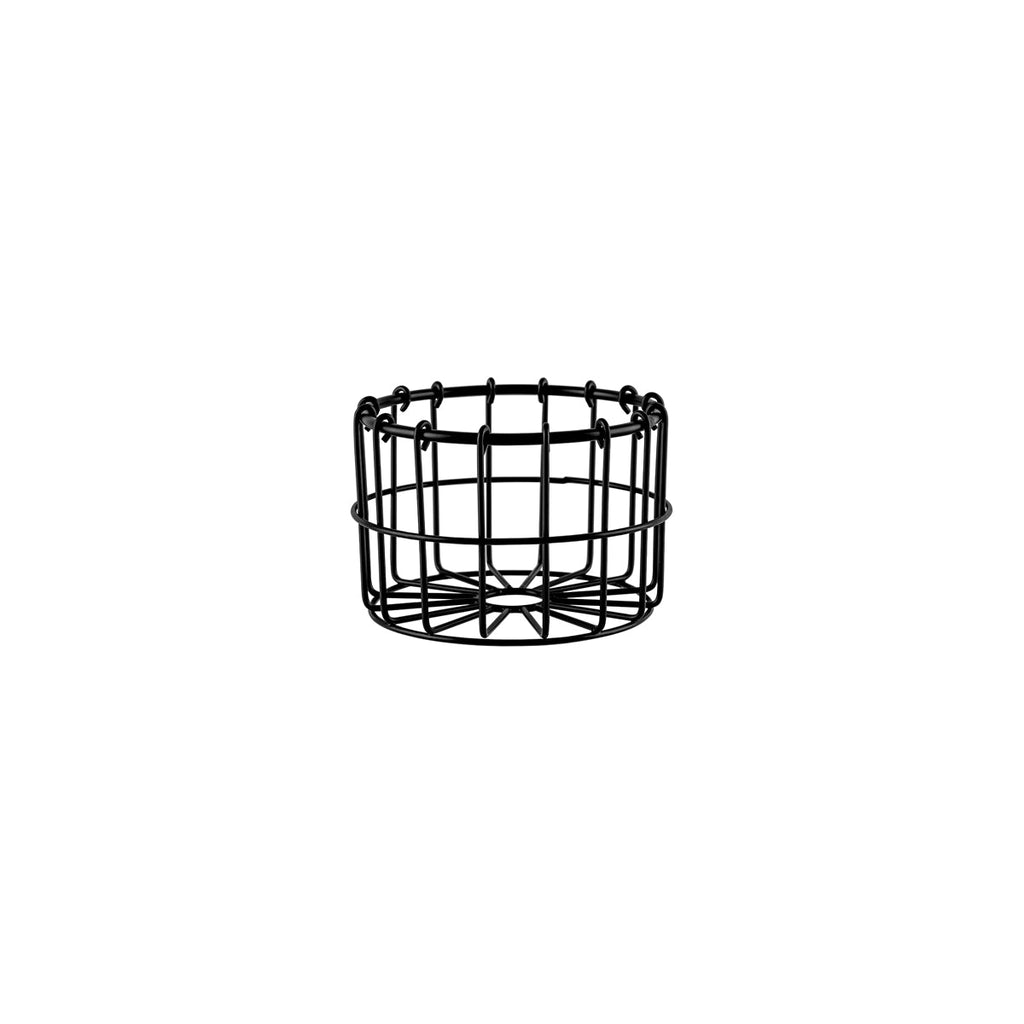 Chef Inox CONEY ISL ROUND WIRE BASKET PATINA BLK 130x90mm EA
