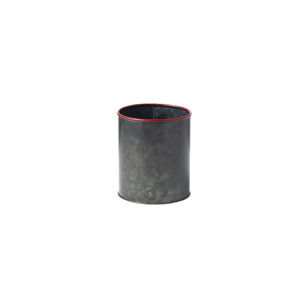 Chef Inox CONEY ISL-GALVANISED BLACK POT RED RIM 120x140mm EA
