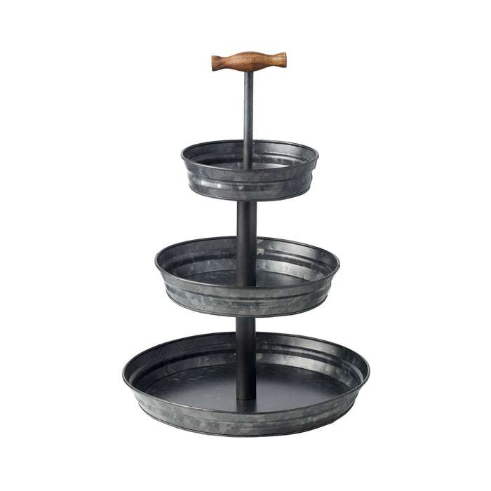 Chef Inox CONEY ISL-GALVANISED BLACK STAND 3 TIER19/26/35x500mm) WD HD EA